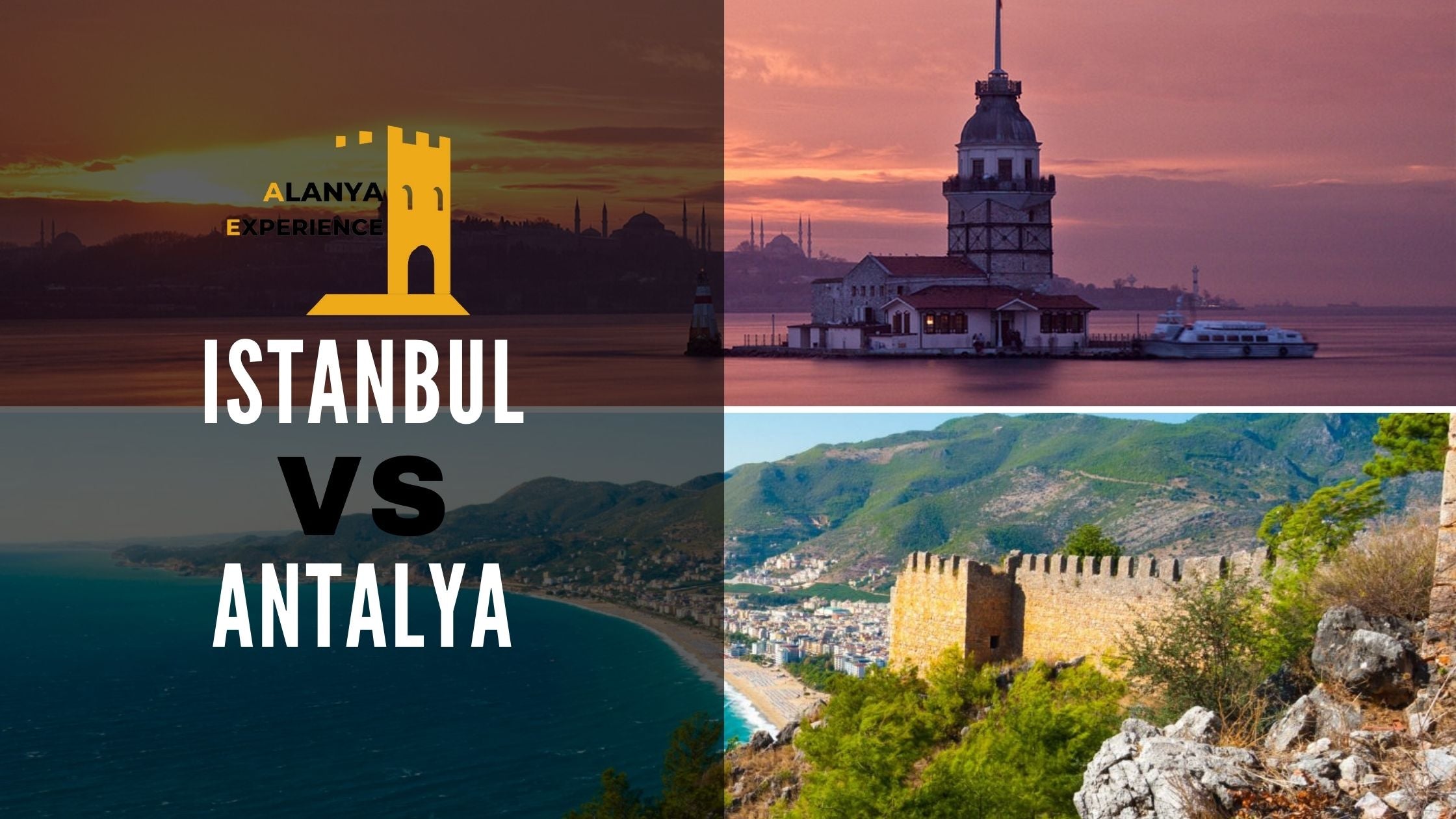 istanbul vs antalya photo plage Kale Bosch fort alanya experience 